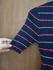 Striped Knit Top