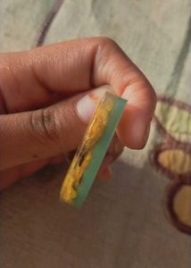 Resin Initial &#39;U Keychain