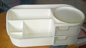 White Cosmetic Storage Organizer