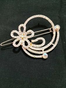 Rhinestone Flower Hair Clip