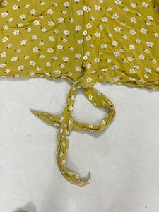 Floral Tie-Front Top