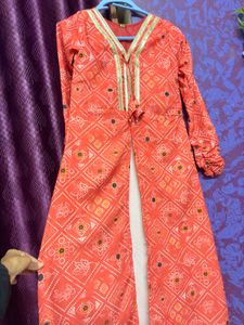 Red Printed Kurti