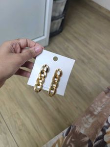 Gold Chain Link Earrings