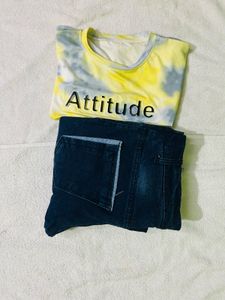 Denim and Crop Top