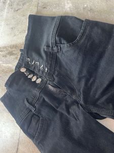 High Waisted Black Jeans