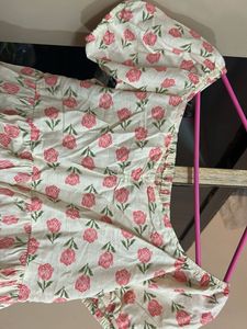 Rose Print Top