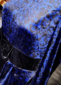 Blue Velvet Dress