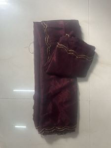 Elegant Maroon Saree