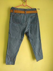 Women&#39;s High Waisted Blue Jeans
