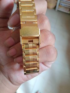 Vintage HMT Quartz Gold-Tone Watch
