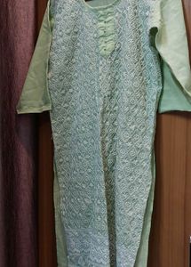 Sage Green Chicken Kurta