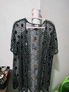 Polka Dot Sheer Cardigan