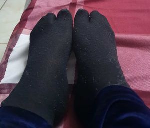 Black and skin Socks (preloved) each @99rs