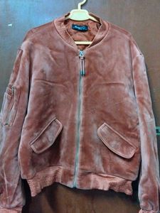 Vintage Velvet Bomber Jacket