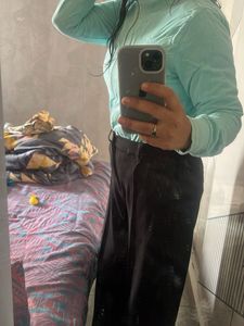 Light Blue Bomber Jacket