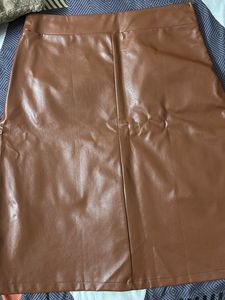 Long Leather Skirt
