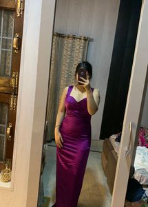 Purple Bodycon satin dress🦋💜🧚🏻‍♀️