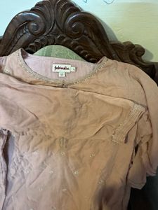 Fabindia Pink Kurta With Free Pooja Return Gifts