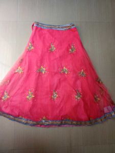 Elegant Pink Lehenga With Grey  Blouse &amp; Duptta