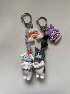 Mofusand Two Keychain Set 🖤