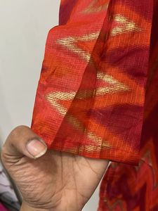 Orange And Red Straight Kurta