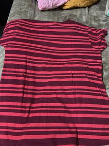 Striped Tee with Text