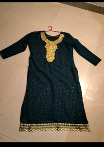 Teal Blue Festive Kurta