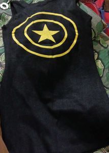 ✨ Stylish Grey Blazer with Star Print Inner Tee