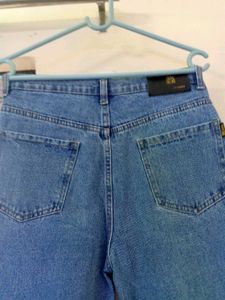 Women's Blue Wide-Leg Jeans