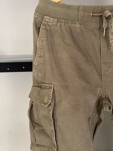 Olive Green Cargo Joggers