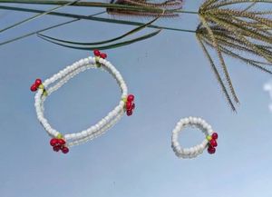 Cherry Beaded Bracelet🍒