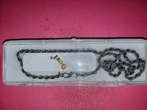 Silver Rope Chain Necklace