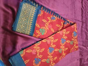 Siddharth - Red Floral Saree