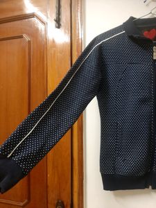 Navy Blue Full Sleeves Jacket