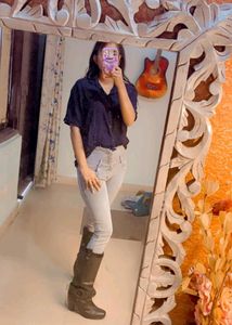 Denim High Waist Skinny Jeans