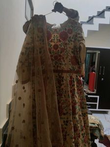 Floral Anarkali Kurta Set