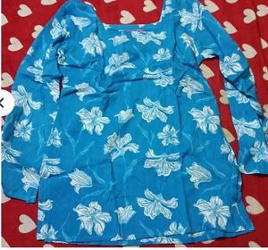Blue Floral Top
