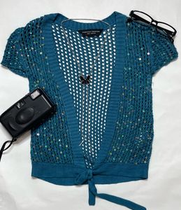 ibiza y2k sequins shrug