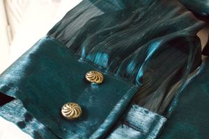 Teal Blue Wrap Peplum Top