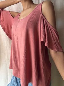 Forever 21 Women's Pink Blouse