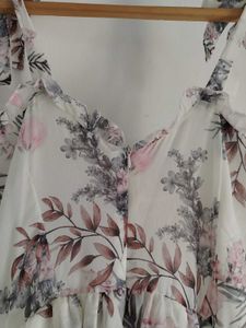 Floral Print Tiered Dress