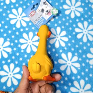 TRIXIE Duck Original Animal Sound Latex Dog Toy, 20 cm