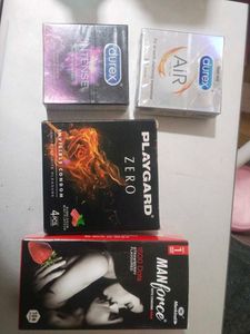 Packets Of Condoms All New.. Durex, Manforce Playg
