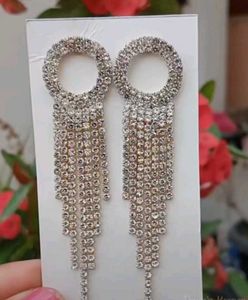 Sparkling Rhinestone Dangle Earrings