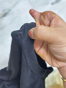 Black Ribbed T-Shirt