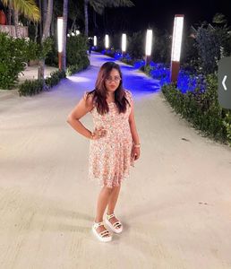 Cream Colour Pretty Dress