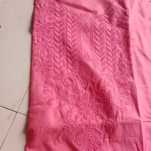 Pink Embroidered Kurta Set