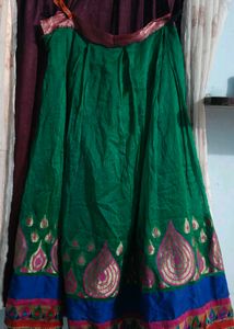 Green Embroidered Blouse Choli