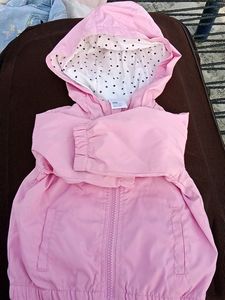 Anko Baby Girl's Coat In Pink Colour With Pocket