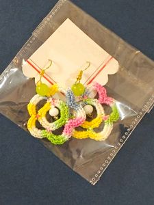 Crochet Flower Earrings